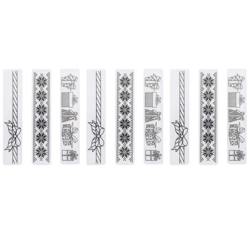 Plastic Embossing 9Pcs Flower Folder DIY Paper Decoration Card Maker Template Accessories