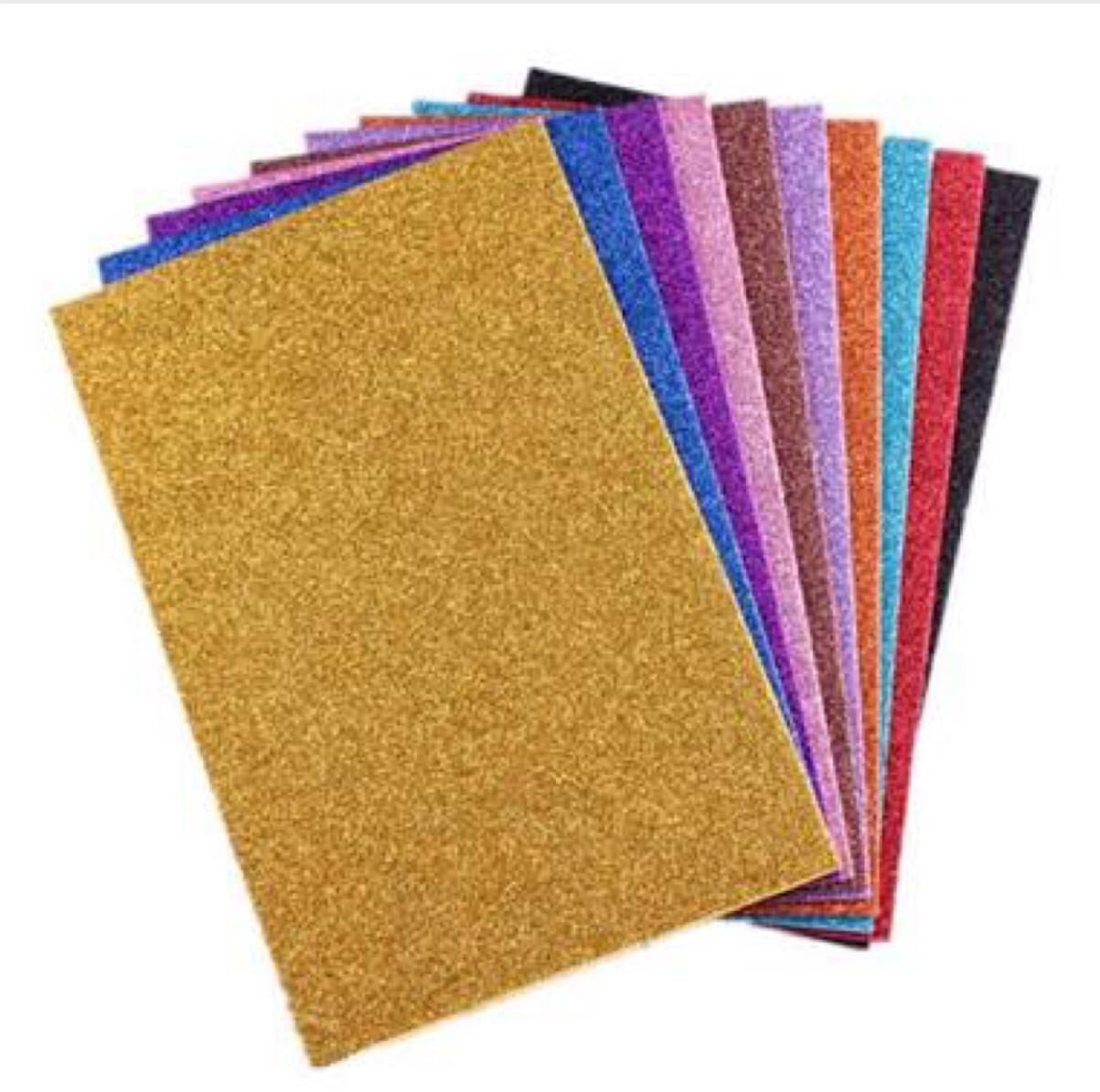 Glitter Foam Sheet - A4 - 10 pieces set - Multi Colour