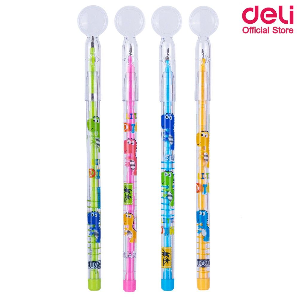 Deli C092 Non-sharpening Stackable Pencil 2B - 4 pcs pack