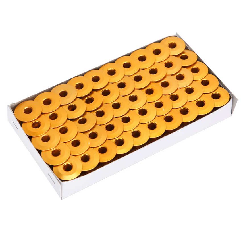 limeng la 100pcs aluminum bobbins golden replacement for lockstitch sewing machine accessories
