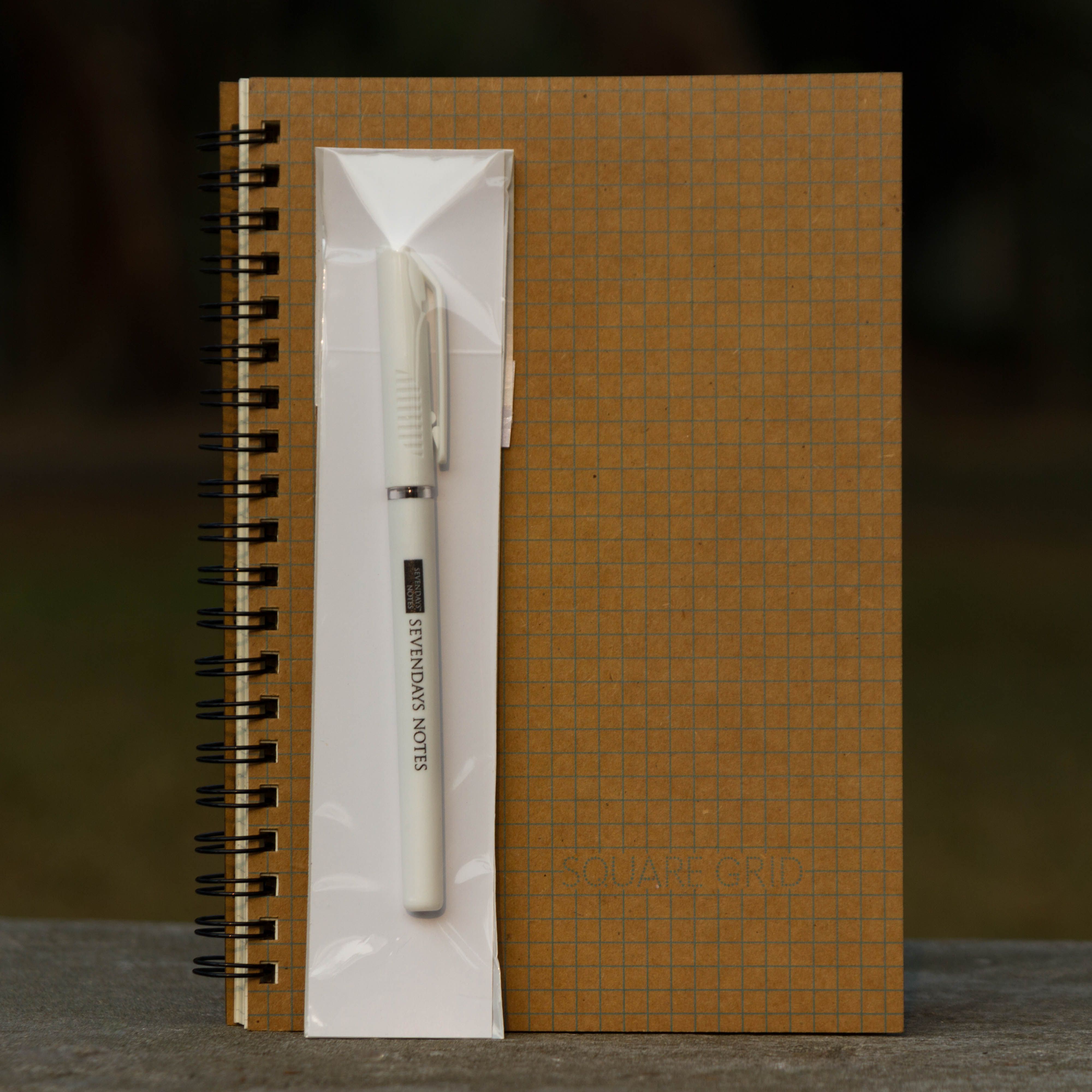 Designer Series Graph Grid Notebook (Graph-Grid Print Cover) with Pen (SN202010126)