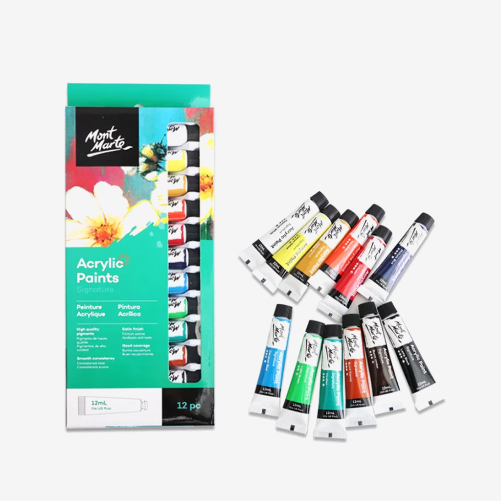 Mont Marte Acrylic Paints 12 ml ,12 Pcs
