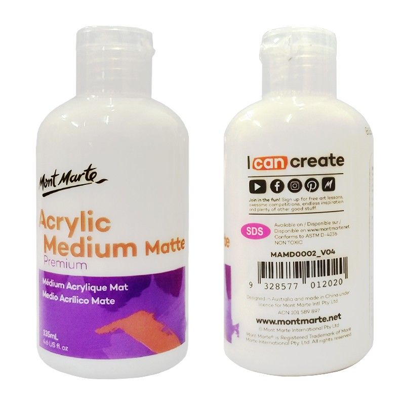 Mont Marte Acrylic Medium Matte Premium-135ml