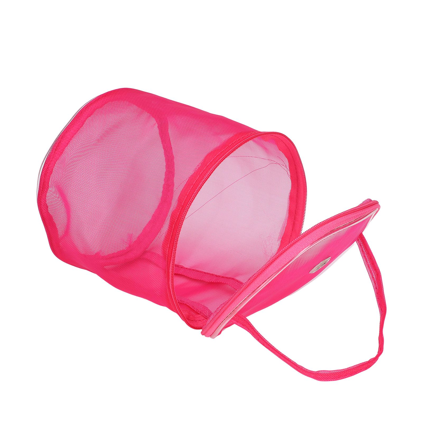 Sewing Basket Portable Handle Large Space Mesh Design Durable Nylon Wide Application Knitting Bag
