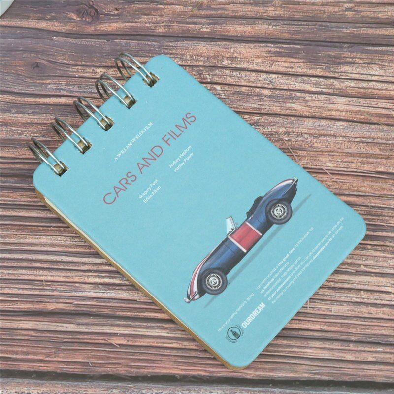 A7 hard surface notebook Pocket Notepad Retro Cute Student Diary Mini book 100 sheets