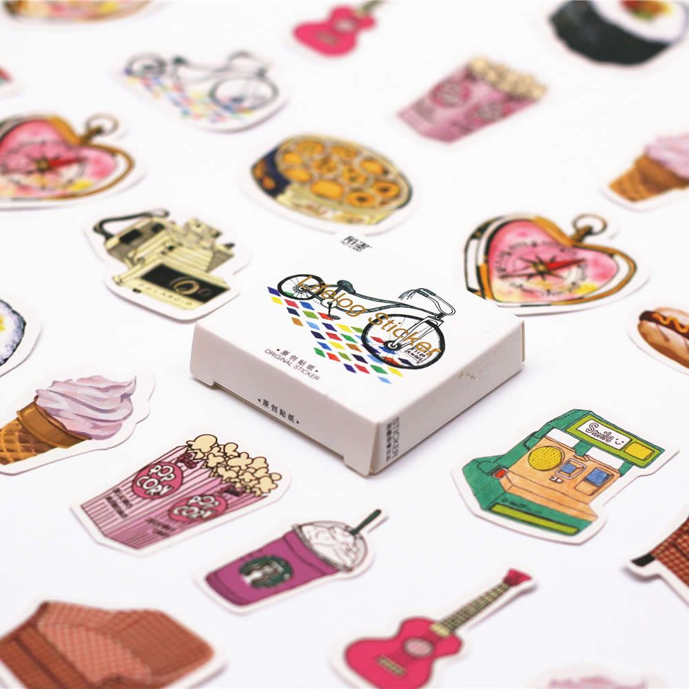 40pcs/pack Bubble Totem Travelers Notebook Pack Posted It Kawaii Planner Scrapbooking Notebook Office Supplies