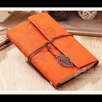 1pcs/lot 2016  Vintage Retro Handmade  Leather  Journal Notebook Kraft Blank Paper Diary Book for Gifts