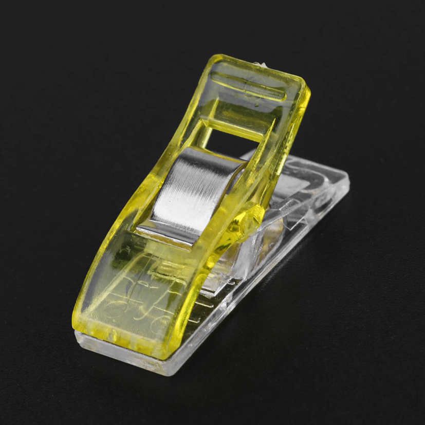 4Colors 20pcs/pack Quilting Clip Multipurpose Plastic Sewing Clips Craft Needlework for Crafters Crochet Knitting