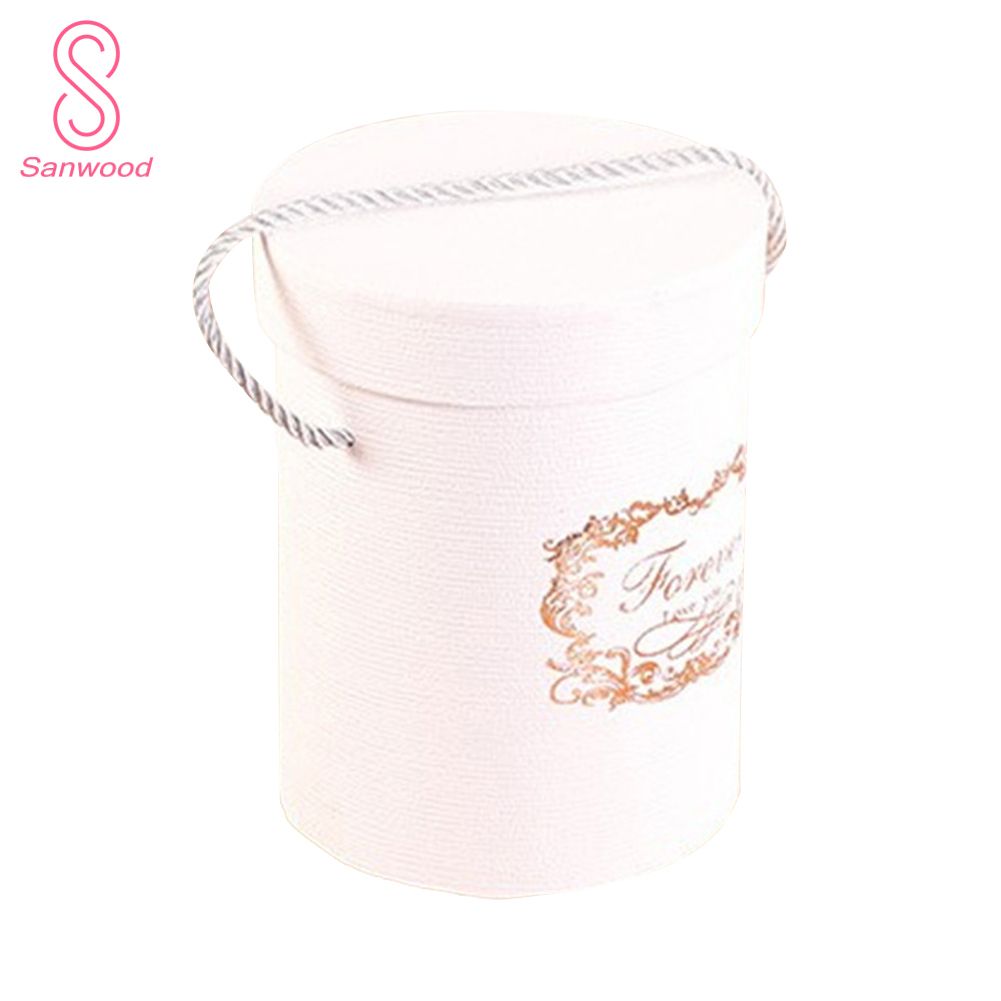 Handheld Flower Bucket Holder Bouquet Packaging Box Home Wedding Party Decor