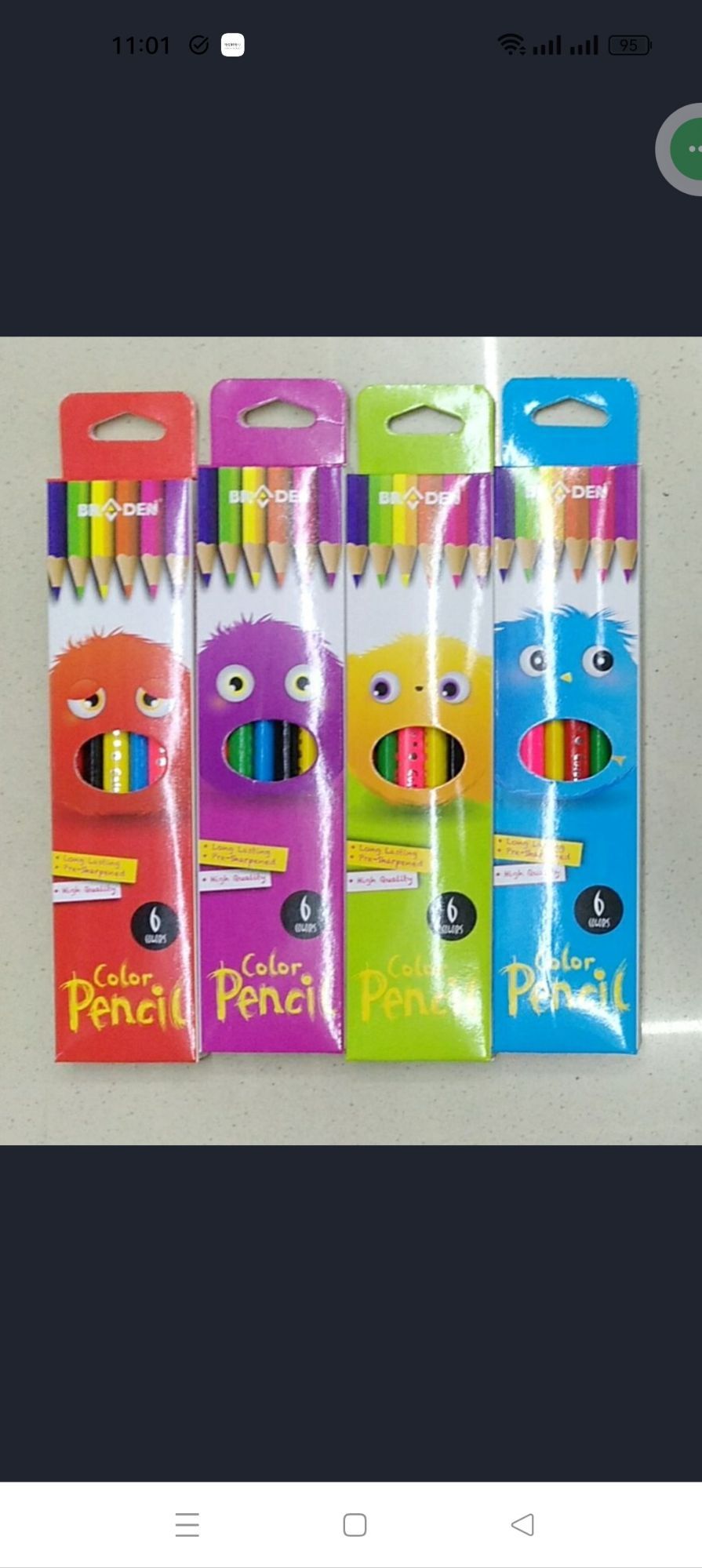 Corlor Pencil 2 Packet= 12 Pcs
