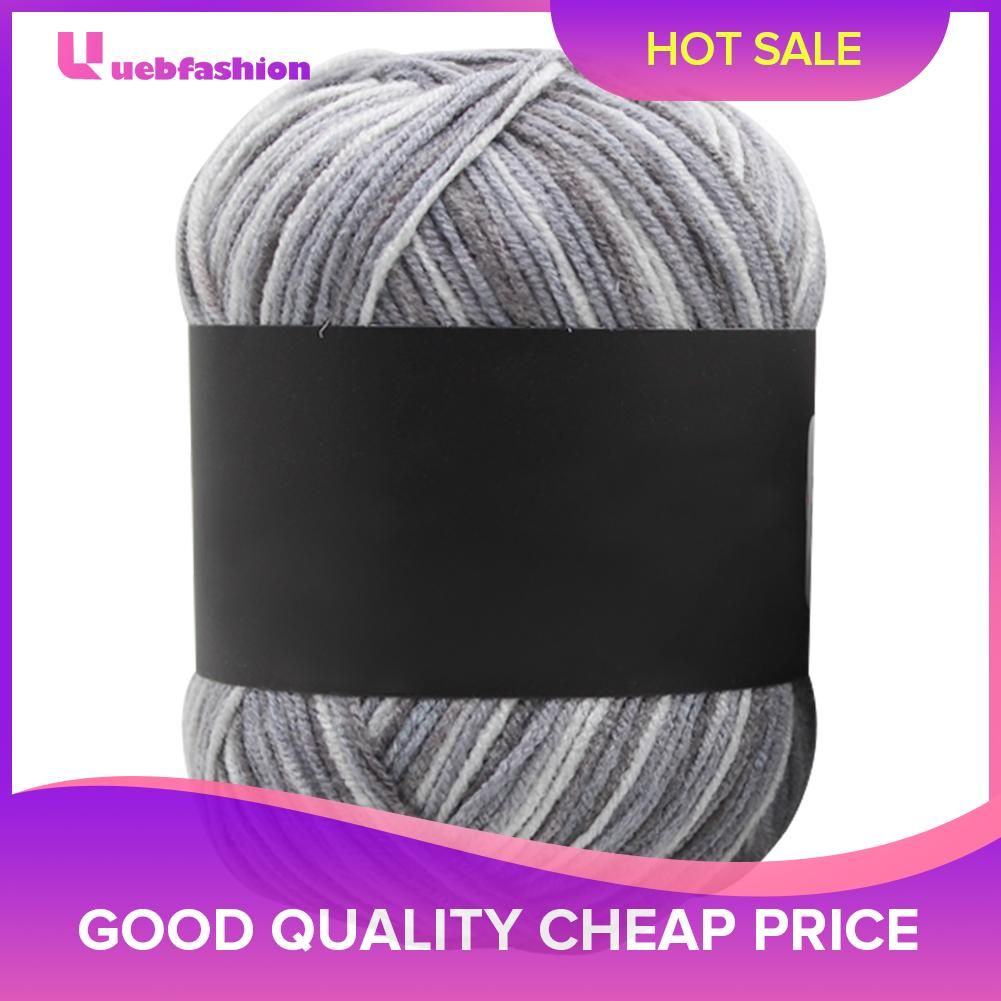 Color Baby Milk Cotton Yarn Gradient  Hat Sweater Crochet Knitting Yarn for Household Wives