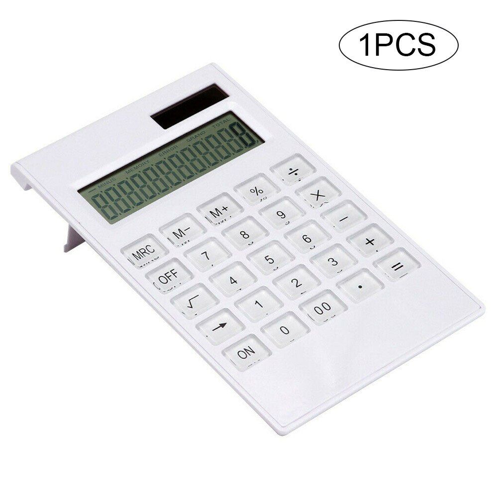 Calculators Portable Solar Powered Calculator Screen 12 Digit Large LCD Display for Office Daily Use Office Calculators DJA88