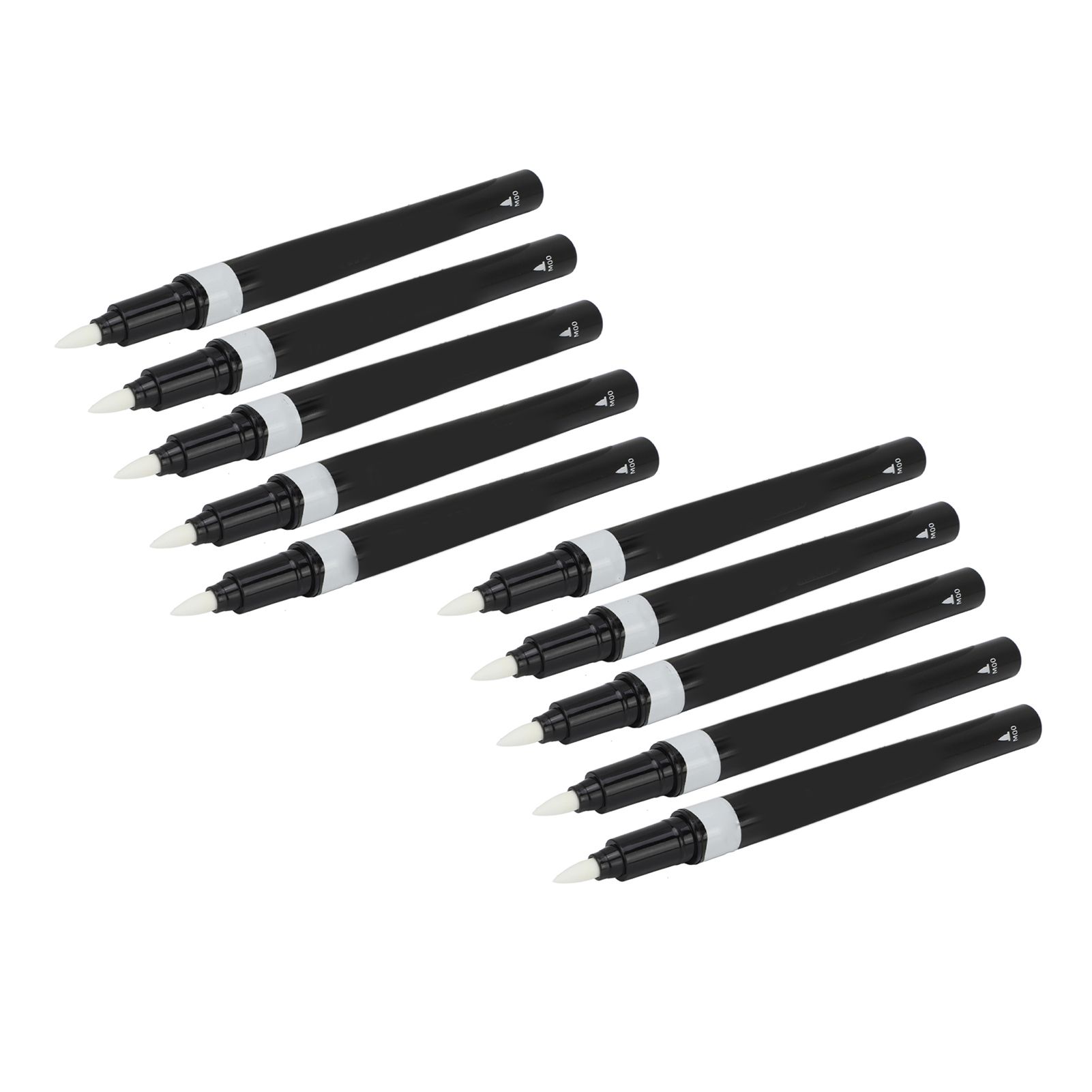 Himeng La 10Pcs White Metallic Markers Quick Dry Safe Nontoxic Water Based Ink Widely Used Paint for Stone Fabric Mtal