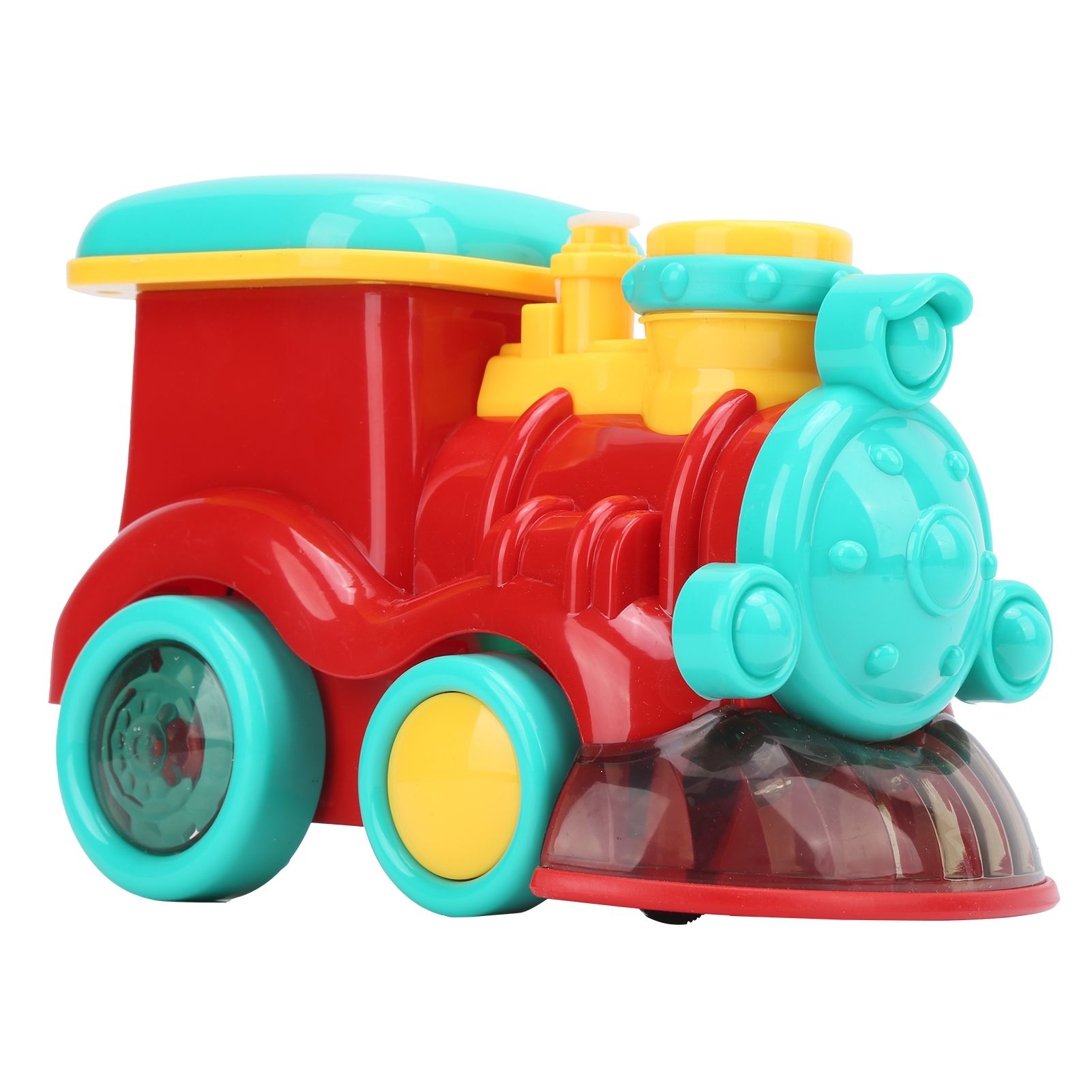 Automatic Electric Bubble Making Toy Plastic Train Machine for Children