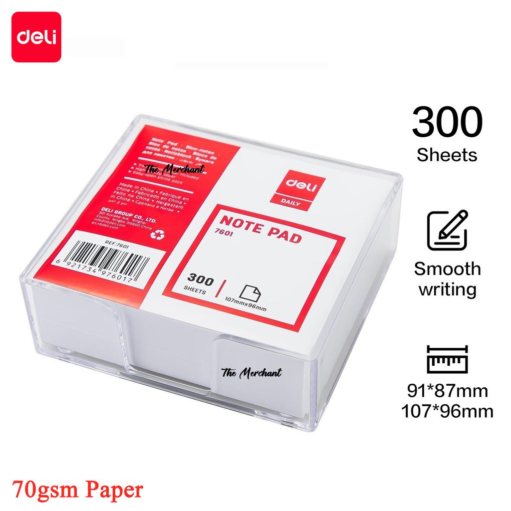 Deli Note Pad_E7601 - 70gsm paper - 300 page