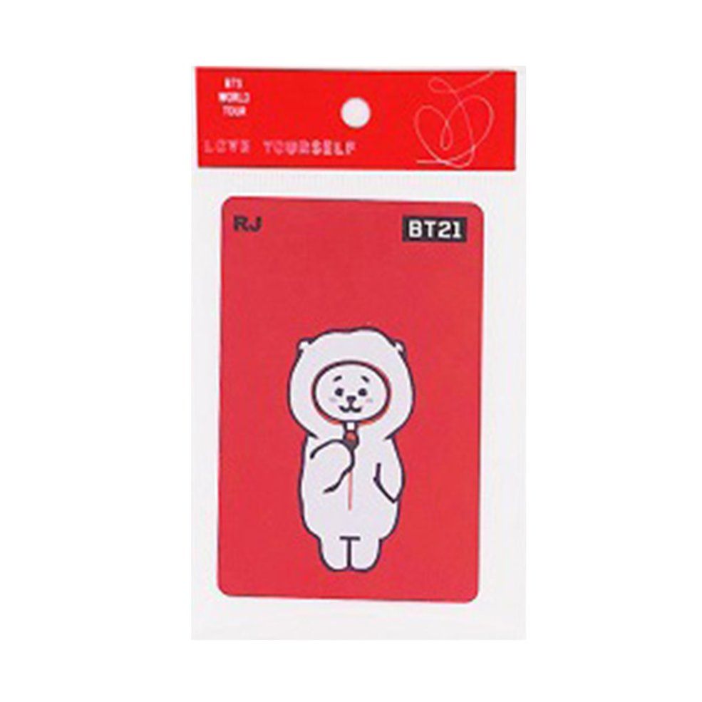 Creative Cartoon PVC Bus Card Sets Cute Stus Supplies Double Side