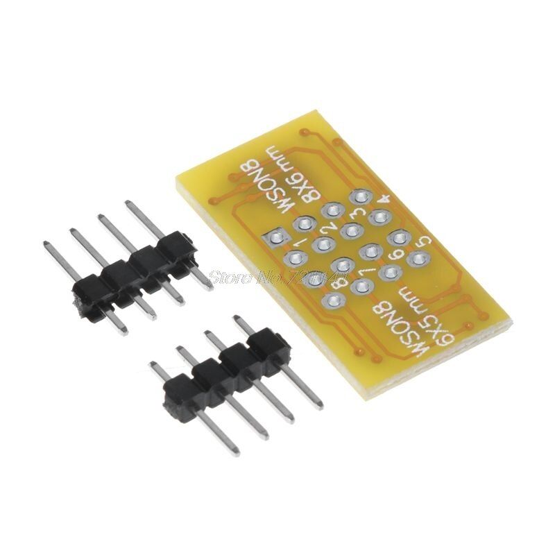 1pc 2 WSON8 To DIP8 Programmer Adapter Board QFN8/DFN8 To DIP8 & WSON8/MLF8 To DIP8 Socket Dropship