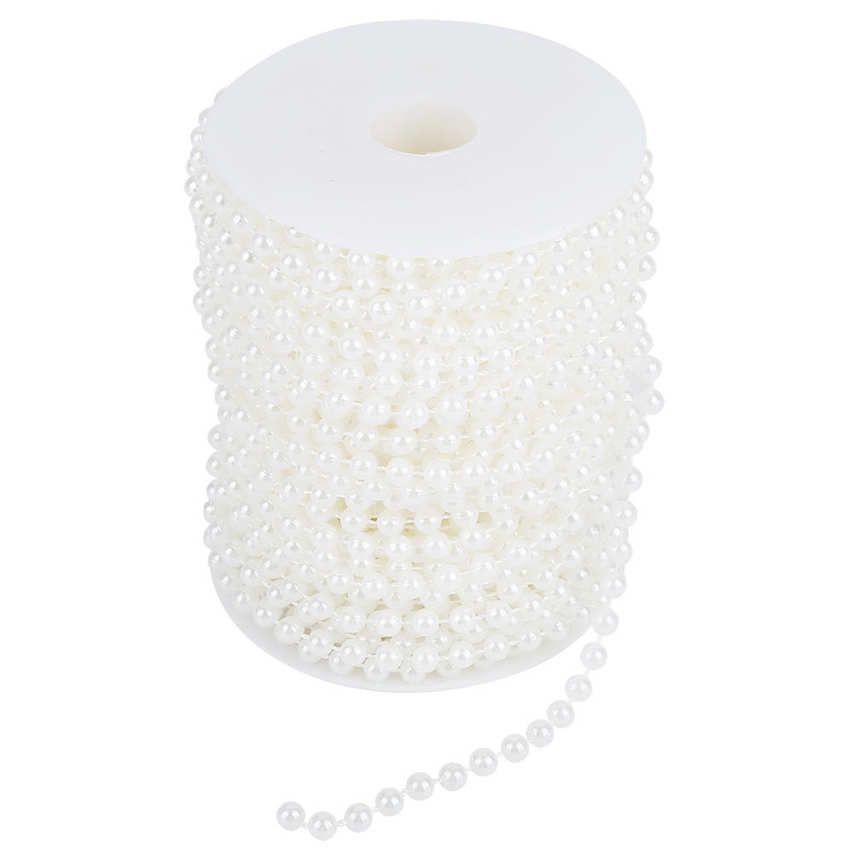 25m/roll Grinding Pearl Wire Beads Garland String DIY Wedding Decoration 6mm