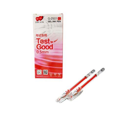 ZHI XIN TEST-GOOD GEL PEN 0.5mm 12pcs/BOX ( Red )