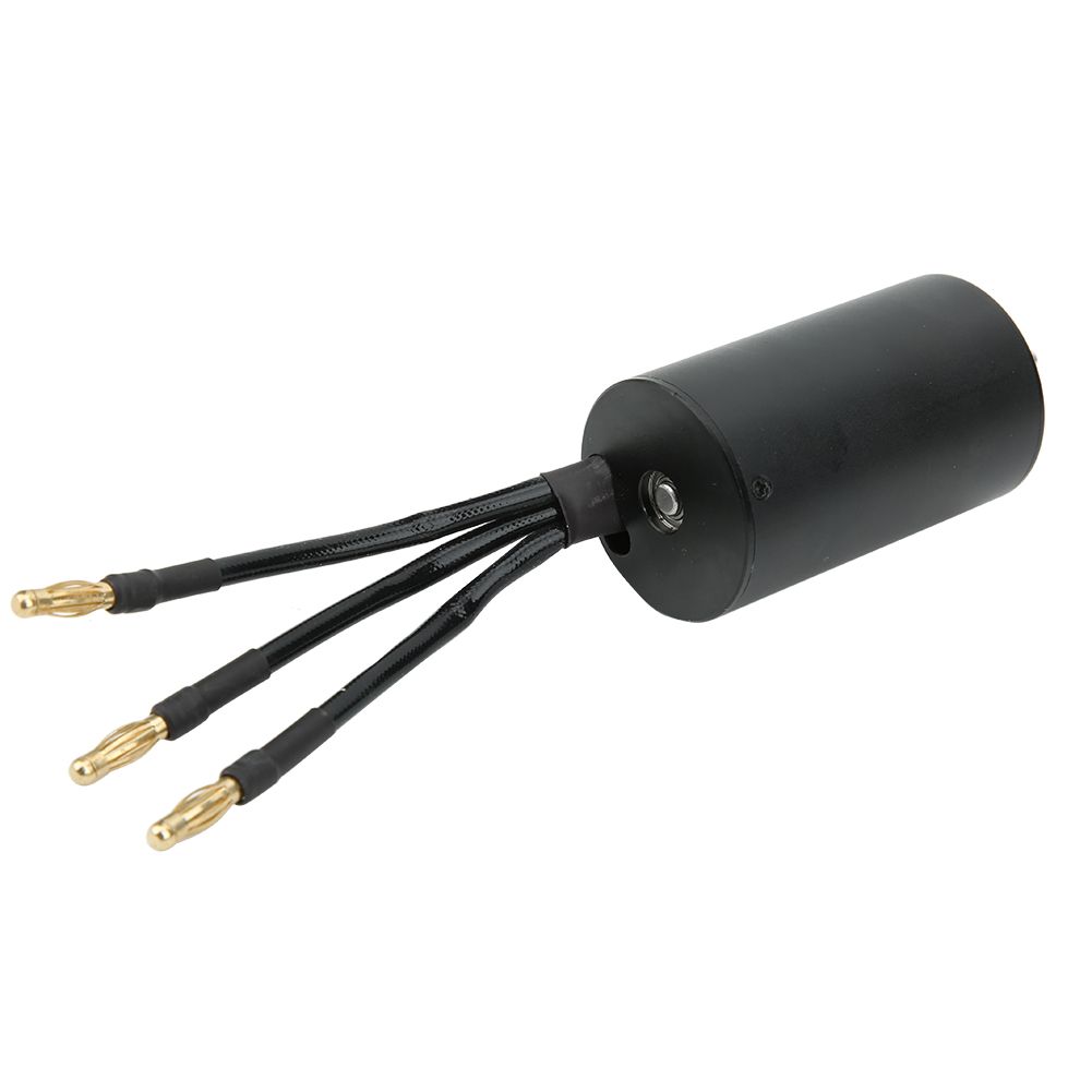 Motor ESC Set Metal Plastic Waterproof Surpass 3660 4 Pole Brushless + 60A RC Car Accessory (Black)