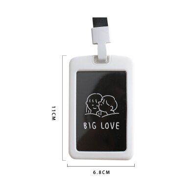 Four Seasons Acrylic Soft Transparent Card Holder Nurse  Exhibition Key ID Name Card Badge Holder School Office Supplies