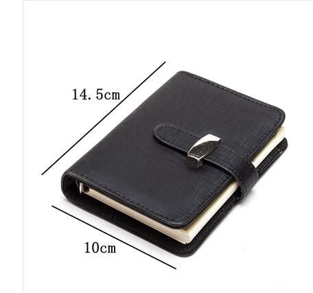 A7 A6 A5 B5 business handmade leather notebook lined spiral paper PU hardcover diary journals red black yellow blue