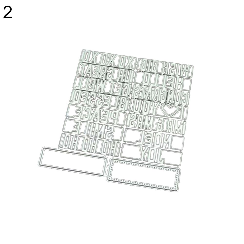 Letter Bicycle Metal Cutting Dies DIY Scrapbook