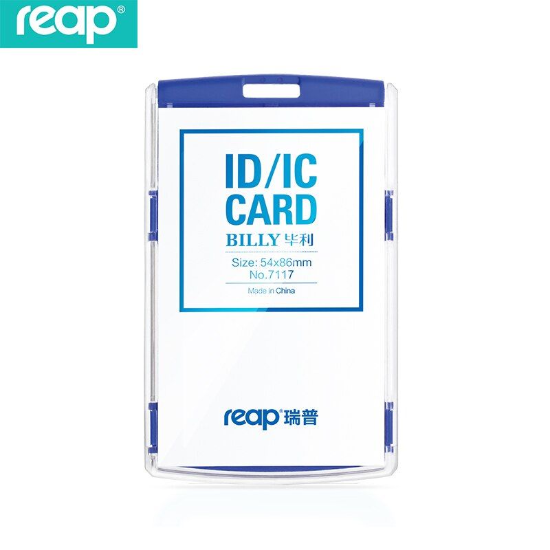 Reap Plastic Standard size 54*86mm Exhibition Cards ID Card Holder Name Tag Staff Business Badge Holder Office