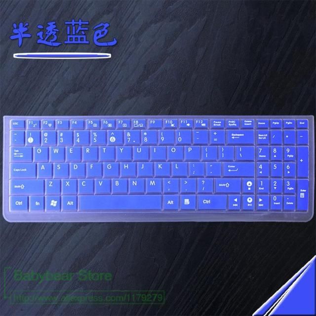 Silicone Notebook 15.4 Inch Keyboard Cover Protector For Asus V505Lx Vivo Book 4000 Vm510L Vm580D Vm590L Vx7 W50 W508L W509L