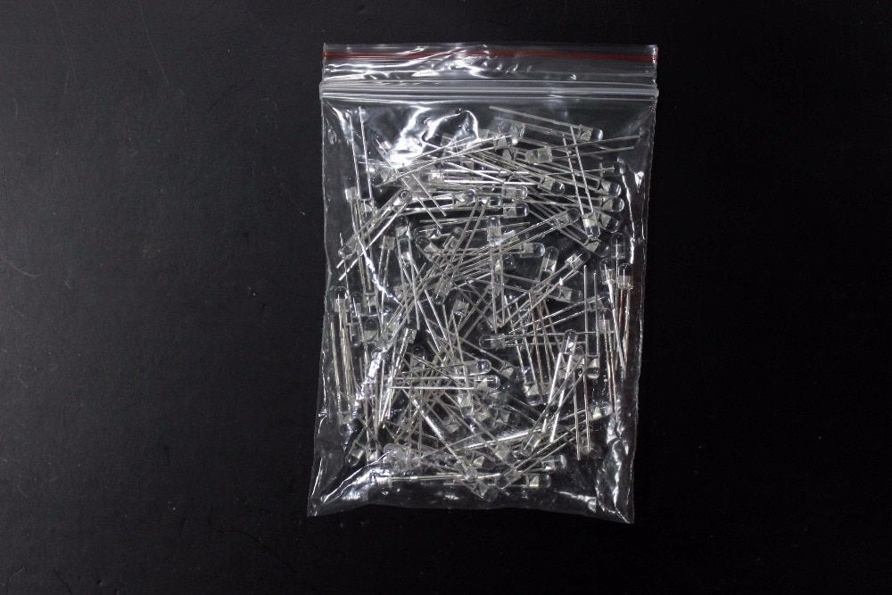 DIY 120 pcs\lot 3mm Round 2x3x4 LED Bulb Beads Ice Blue Rainbow For Cherry Gateron Kailh MX Switches Mechanical Keyboard