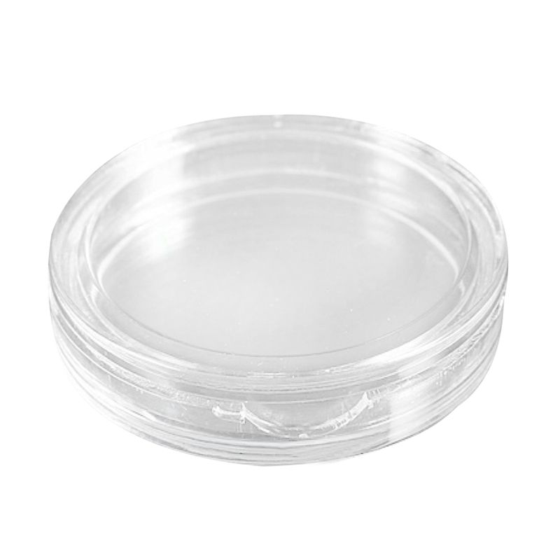 10 Stk Kleine runde transparente Kunststoff-Muenzkapseln box 18mm