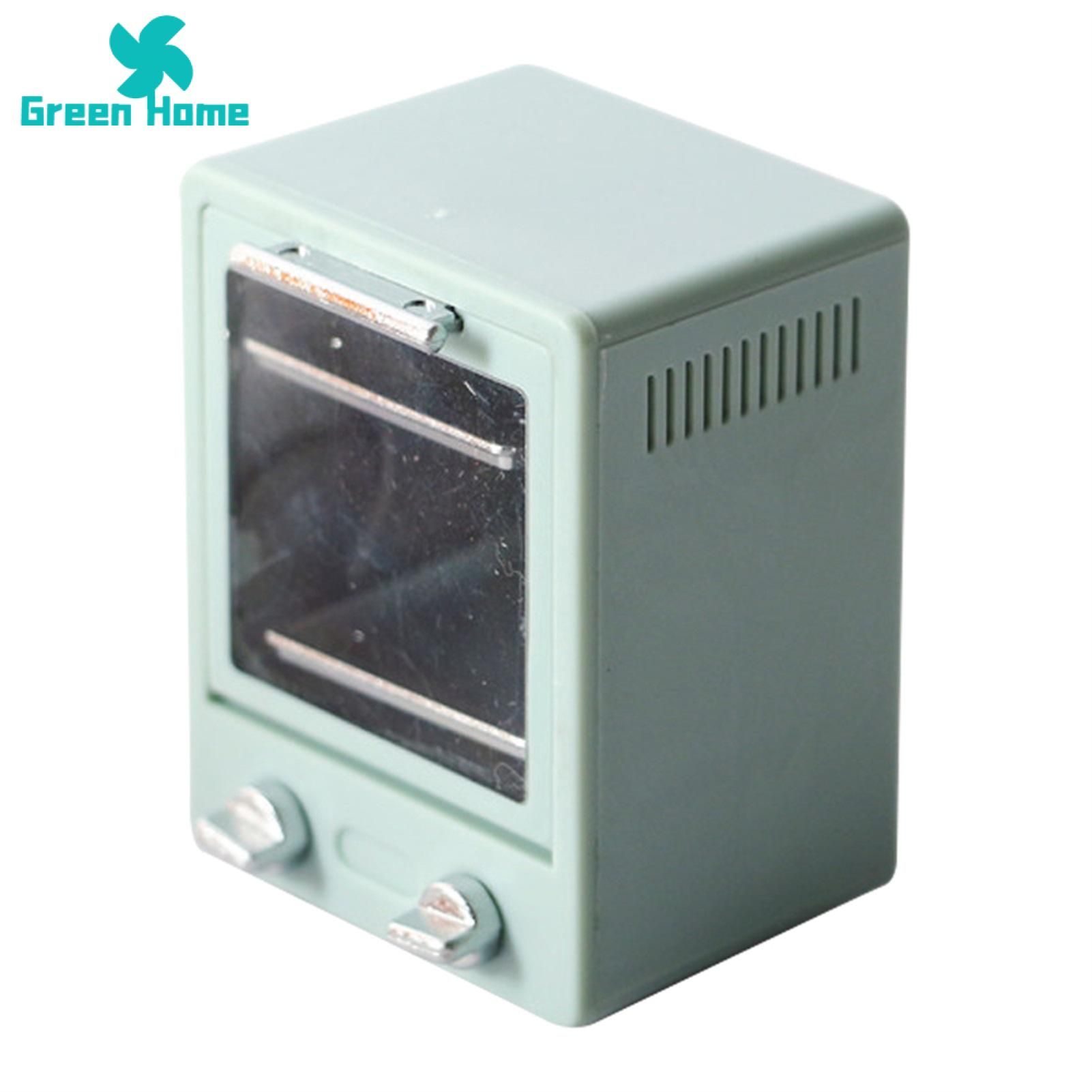 Green Home Miniature Microwave Oven Vertical Miniature Oven Kitchen Cookware Accessories Toys