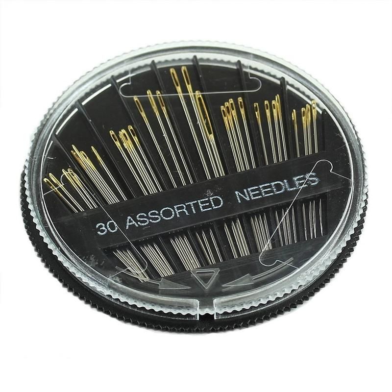 30PCS Assorted Hand Sewing Needles Embroidery Mending Craft Quilt Sew Case