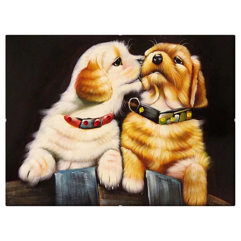 DIY Diamond Art for Adults Puppy Diamond Painting Full Round Drill Embroidery Paintings Rhinestone Pasted DIY Painting