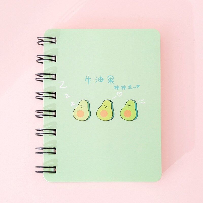 Cute Kawaii A7 Adorable Notebook Mini Portable Coil Notepad Diary Book Exercise Book Escolar Papelaria School Office Supply