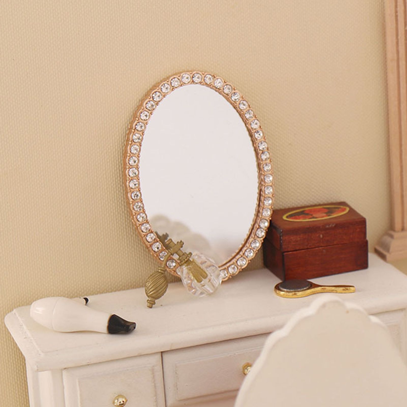 rror cessories Lightweight Dollhouse Rectangular Roundrror