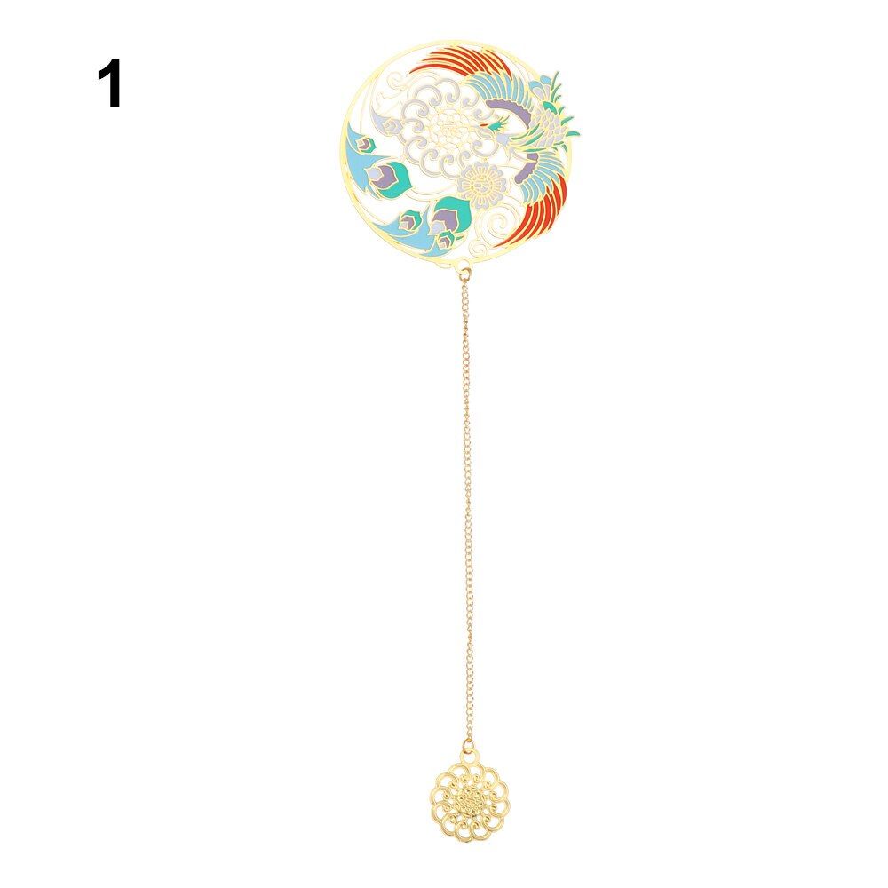 Chinese Style Vintage Hollow Out Exquisite Metal Bookmarks For Kid Gifts Office School Stationery Pagination Mark