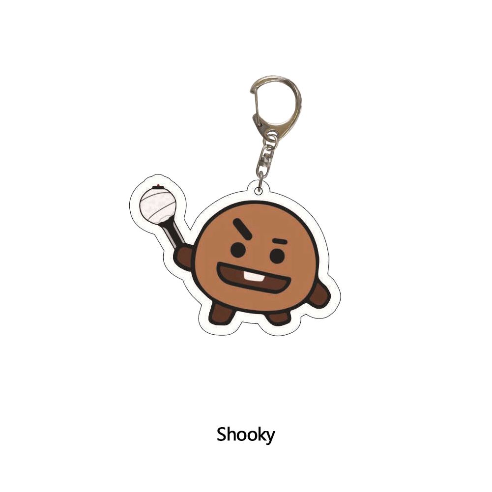 summerflowers BTS BT21 Key Ring Keychain Bag Pendant Baby Cute Accessory Decorations