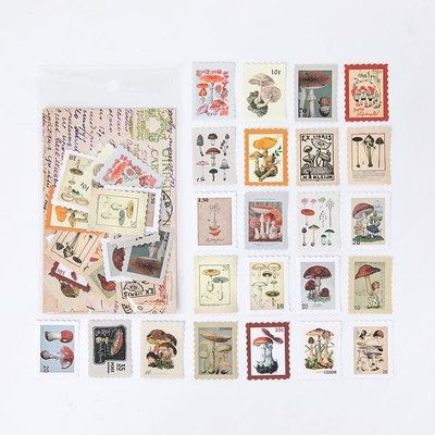 23PCS Museum sticker pack vintage stamp Scrapbooking stickers kids toys book Decorative sticker DIY Stationery