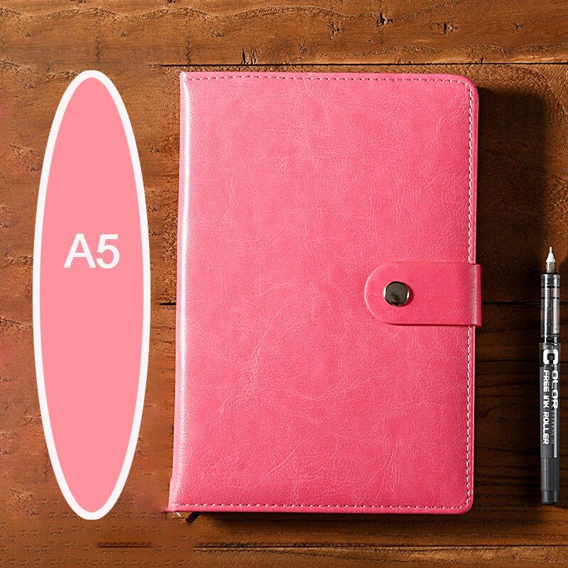 Notebook A5 B5 PU Leather Bullet Journal Annual Planner 2019 Agenda Personal Diary Binder Pocket Organizer For Stationery