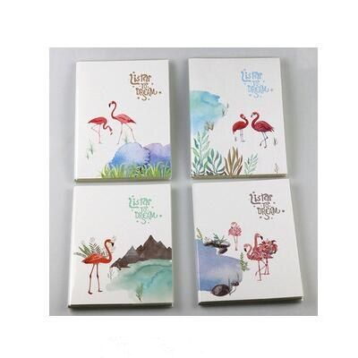 TUTU Creative flamingos Cactus Leaves Cover Planner Notebook Diary Book Binding Note Notepad Gift Stationery Random delive G0005