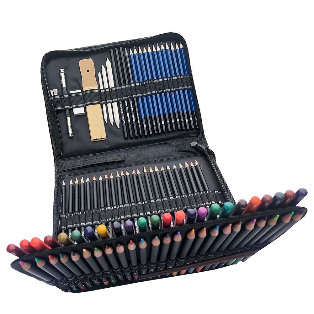 Drawing & Art Supplies Set - Colored Drawing Pencils Set - Sketching, Graphite Pencils, Perfect Art Kit for Beginners