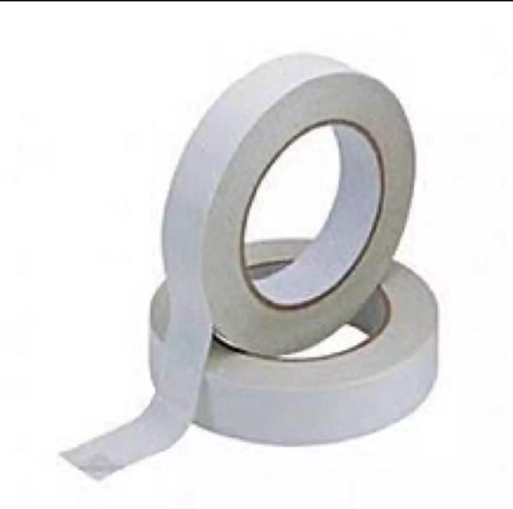 Pack of 2 Both Sided Adhesive Gum Tape 1 inch