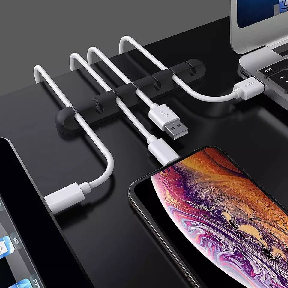 5 HoleCable Organizer Magnetic Plastic USB Cable Winder Fiber Data Cable Winder Magnetic Protector For Mouse Mobile Phone Accessories