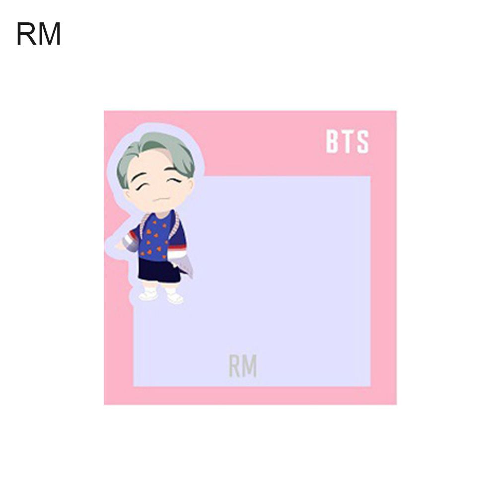 Ehousehold BTS Note Cartoon Printed Self-adhesive Stickers Student Office School Supplies