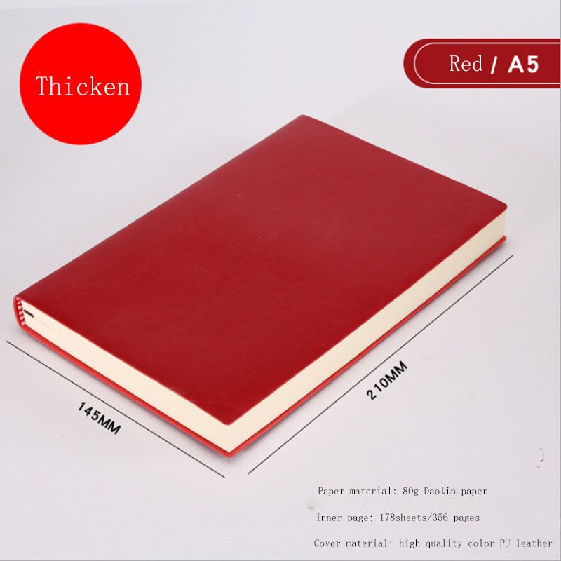 Soft Pu Leather Journal Notebook A5 A6 B5 Three Size Thicken Diary Notebook Solid Color Agenda 2021 Planner Notebook Notepad