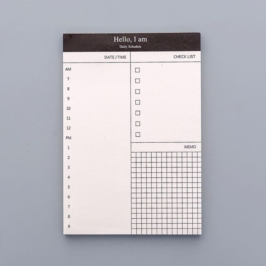 Paper Memo Pad Daily Planner Office Desk Check List Notepad To Do List School Office Supply Stationery