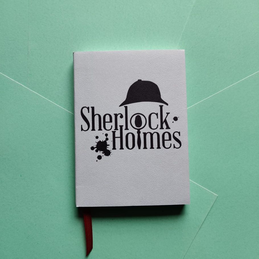 Sherlock Holmes Small Pocket Notebook- Notebook/sketchbook/sketchpad for drawing, sketching, writing with classic look
