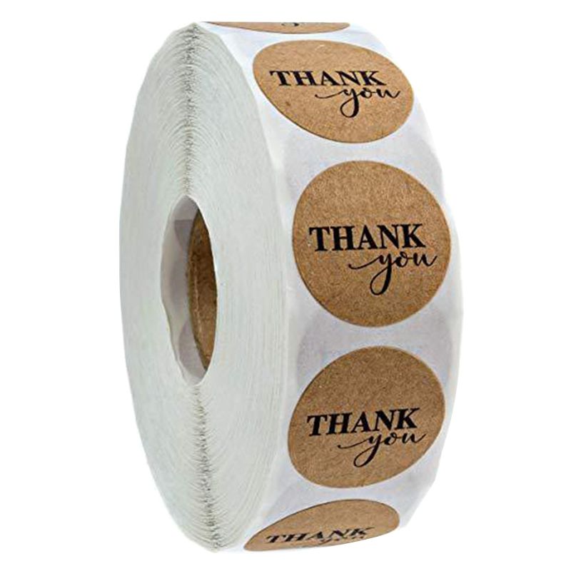 Wedding Decoration Home Kitchen Decoration Accessories Thank You Stickers / 500 Labels/Roll 1Inch