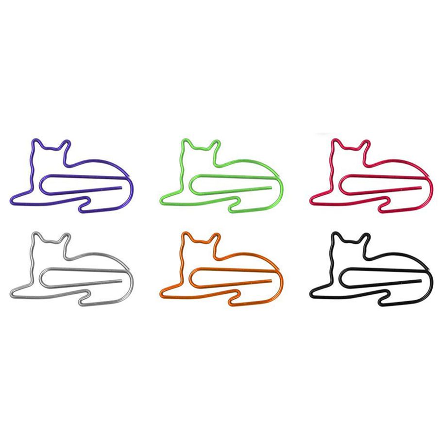 60Pcs Paper Clips Funny Paperclips Desk Accessories for Women Office Cute Office Supplies Office Gift Gifts for Cat Lovers Cat Lover Gifts